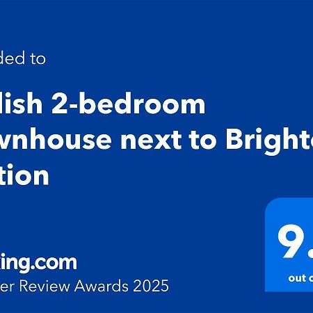 Stylish 2-Bedroom Townhouse Next To Brighton Station Kültér fotó
